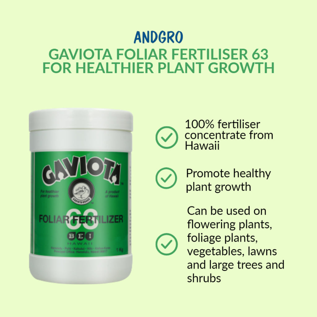 Gaviota 63 Foliar Fertilizer for Healthier Plant Growth (300g)