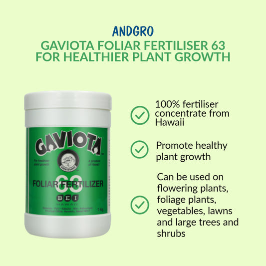 Gaviota 63 Foliar Fertilizer for Healthier Plant Growth (300g)