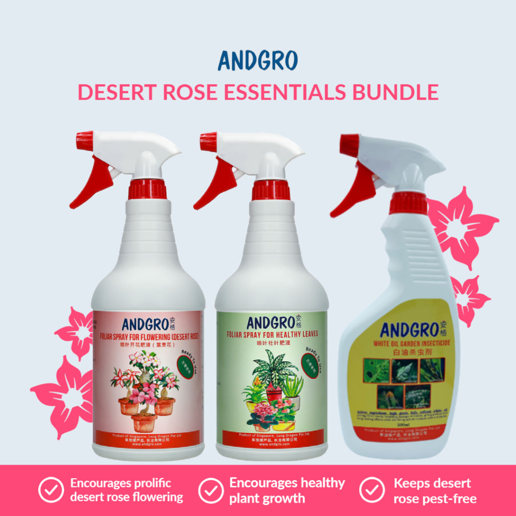Spray for Flowering (Desert Rose) & Healthy Leaves & White Oil insecticide