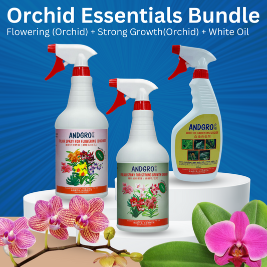 Spray for Flowering (Orchid) &  Spray for Strong Growth(Orchid) & White Oil